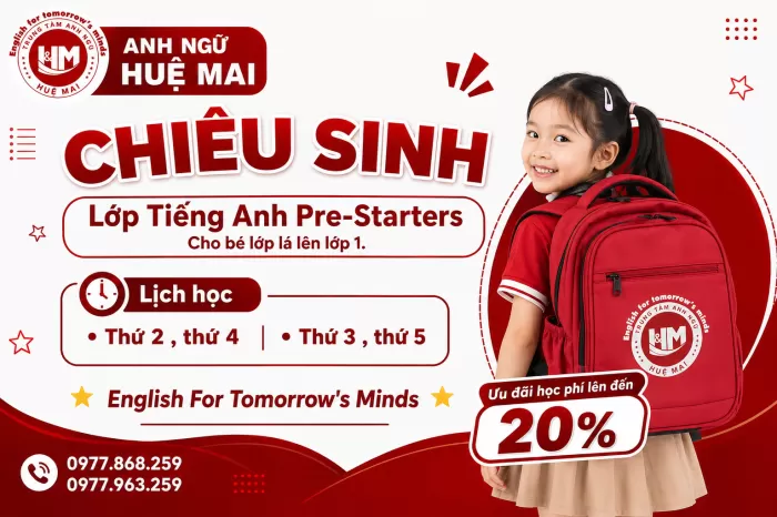 Chiêu Sinh Lớp Tiếng Anh Thiếu Nhi PRE-STARTERS